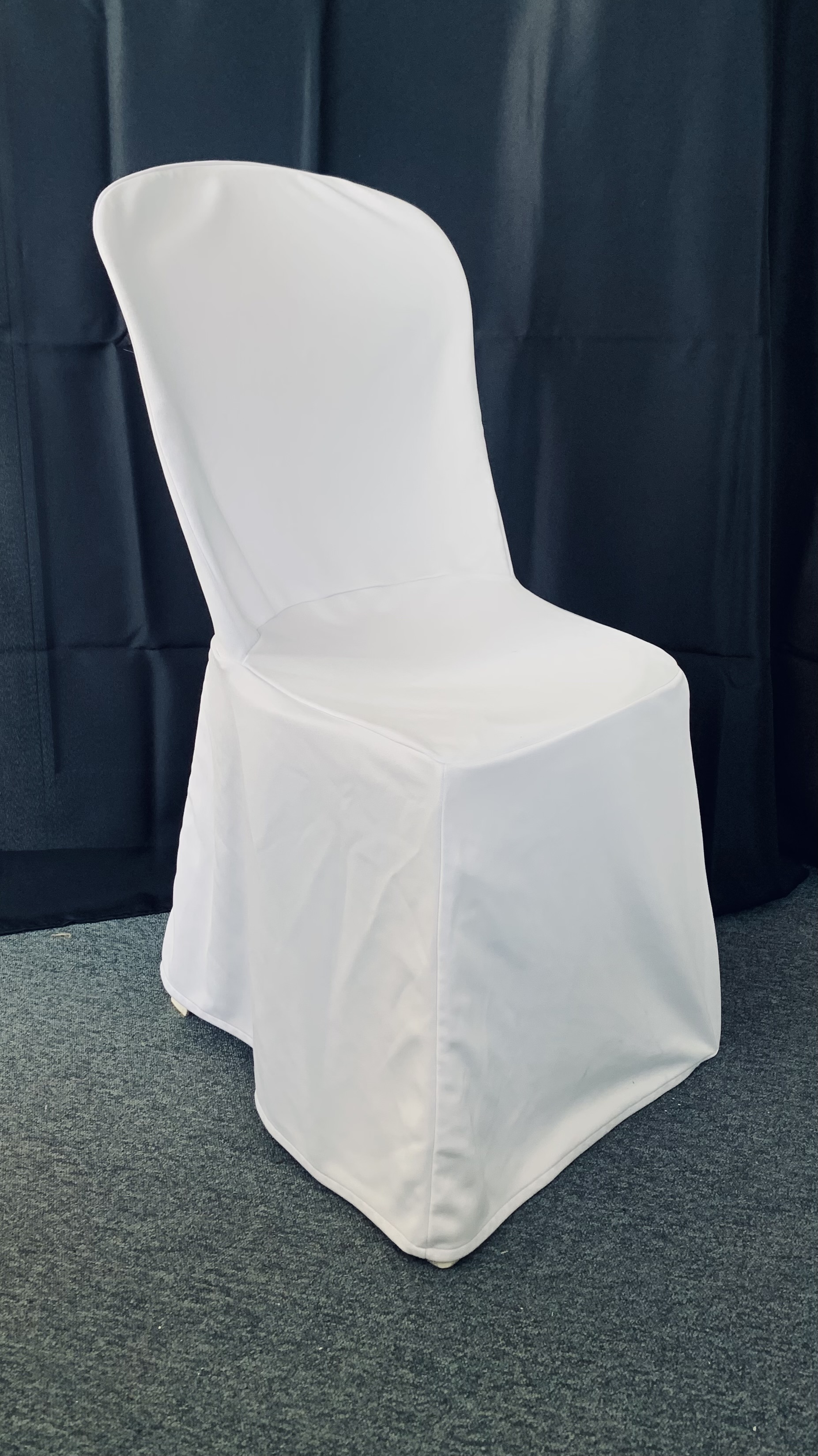 Housse blanche tissu pour chaise