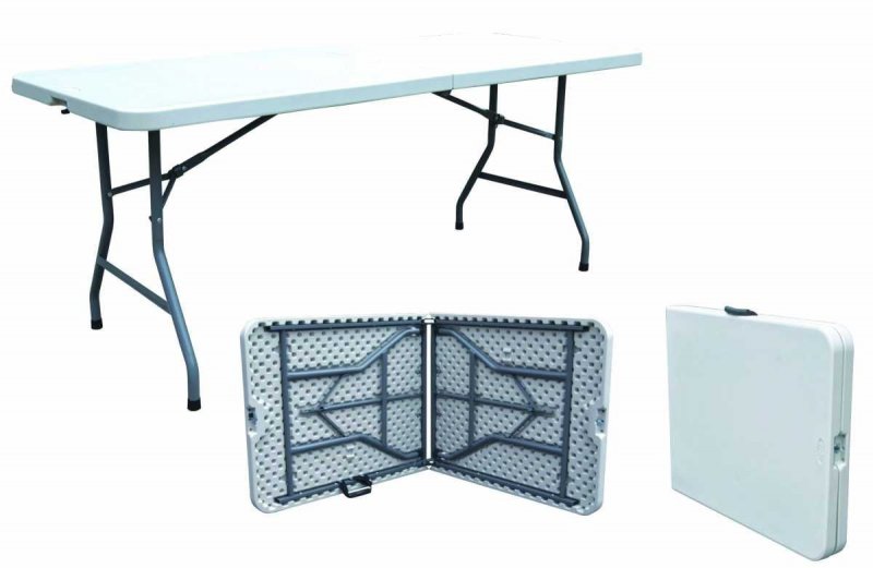 Table pliante valise - 6/8 personnes 183 x 76 cm